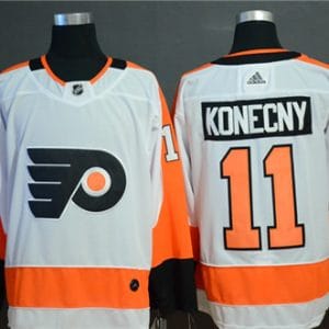 Philadelphia Flyers #11 Travis Konecny White Stitched Jersey