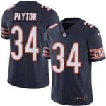 Bears #34 Walter Payton Navy Blue Stitched Limited Rush Nike Jersey