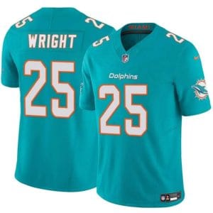 Miami Dolphins #25 Jaylen Wright Aqua 2024 F.U.S.E Vapor Limited Stitched Jersey