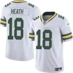 Green Bay Packers #18 Malik Heath White Vapor Untouchable Limited Stitched Jersey