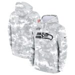 Seattle Seahawks 2024 Arctic Camo Salute To Service Club Fleece Pullover Hoodie