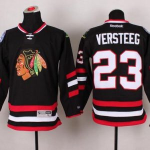 Blackhawks #23 Kris Versteeg Black 2014 Stadium Series Stitched Jersey