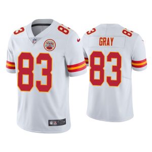 Kansas City Chiefs #83 Noah Gray White Limited Stitched Jersey