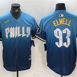 Philadelphia Phillies #93 Jason Elwell Blue 2024 City Connect Limited Stitched Jersey