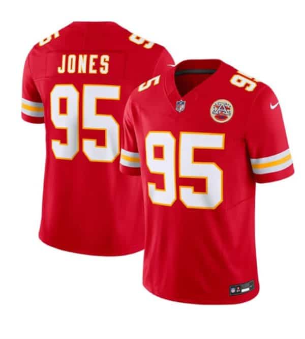 Kansas City Chiefs #95 Chris Jones Red 2024 F.U.S.E Vapor Untouchable Limited Stitched Jersey