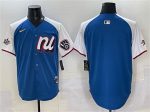 National League Milwaukee Brewers Blank Blue Alternate 2025 All-Star Edition Limited Stitched Jersey