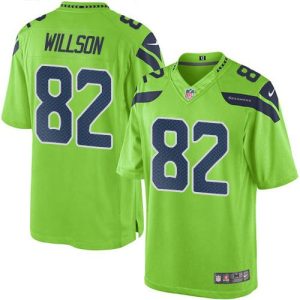 Seahawks #82 Luke Willson Green Stitched Limited Rush Nike Jersey