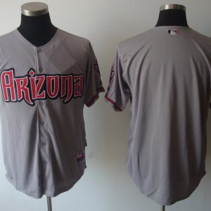 Diamondbacks Blank Grey Cool Base Stitched Jersey