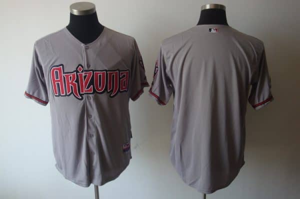 Diamondbacks Blank Grey Cool Base Stitched Jersey