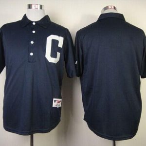 Indians Blank Navy Blue 1902 Turn Back The Clock Stitched Jersey