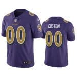 Baltimore Ravens Customized Purple Team Color Vapor Untouchable Limited Stitched NFL Jersey