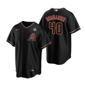 Arizona Diamondbacks #40 Madison Bumgarner Black 2023 World Series Cool Base Stitched Jersey