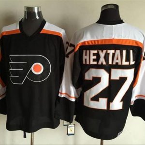 Flyers #27 Ron Hextall Black CCM Throwback Stitched Jersey