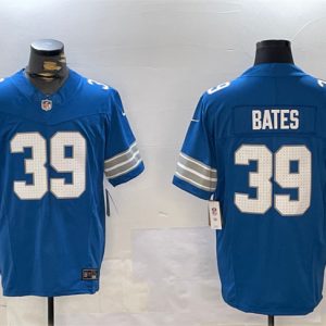 Detroit Lions #39 Jake Bates Blue 2024 F.U.S.E. Vapor Limited Stitched Jersey