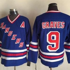 Rangers #9 Adam Graves Blue CCM Heroes Of Hockey Alumni Stitched Jersey