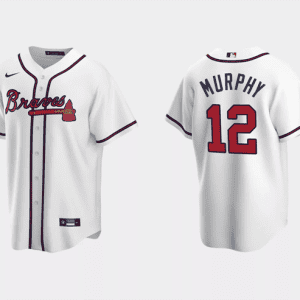 Atlanta Braves #12 Sean Murphy White Cool Base Stitched Jersey