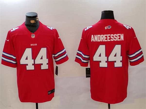 Buffalo Bills #44 Joe Andreessen Red Vapor Untouchable Limited Stitched Jersey