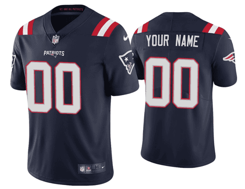 New England Patriots Customized Custom Navy 2020 Vapor Untouchable Limited Stitched Jersey