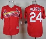 Cardinals #24 Whitey Herzog Red New Cool Base Stitched Jersey