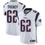 New England Patriots #62 Joe Thuney White Vapor Untouchable Limited Stitched Jersey