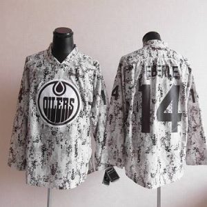 Oilers #14 Jordan Eberle Camouflage Stitched Jersey