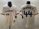 Houston Astros #44 Yordan Alvarez Cream 2025 City Connect Limited Stitched Jersey
