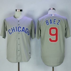 Cubs #9 Javier Baez Grey New Cool Base Stitched Jersey