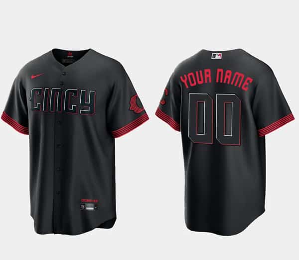 Cincinnati Reds Custom 2023 City Connect Cool Base Stitched Jersey