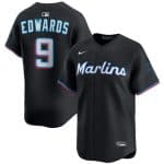 Miami Marlins #9 Xavier Edwards Black 2024 Alternate Limited Stitched Jersey