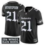 Seattle Seahawks #21 Devon Witherspoon Black 2025 F.U.S.E. 'Gothic Rain City Shadows Edition' Vapor Limited Football Stitched Jersey