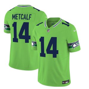 Seattle Seahawks #14 DK Metcalf 2023 F.U.S.E. Green Limited Stitched Jersey