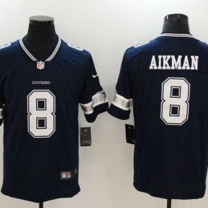 Dallas Cowboys #8 Troy Aikman Navy Vapor Untouchable Player Limited Jersey