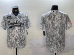 Dallas Cowboys Blank 2024 Arctic Camo Salute To Service Stitched Jersey