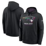 New England Patriots Black 2024 Crucial Catch Club Pullover Hoodie
