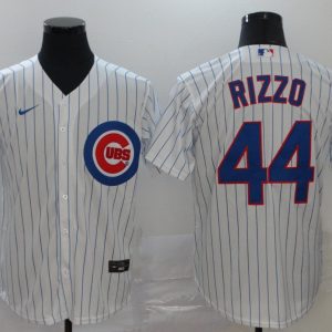 Chicago Cubs #44 Anthony Rizzo White Cool Base Stitched Jersey