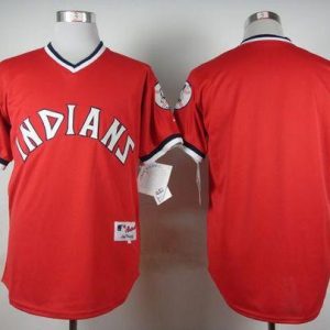 Indians Blank Red 1974 Turn Back The Clock Stitched Jersey