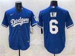 Los Angeles Dodgers #6 Hyeseong Kim Royal Cool Base Stitched Jersey