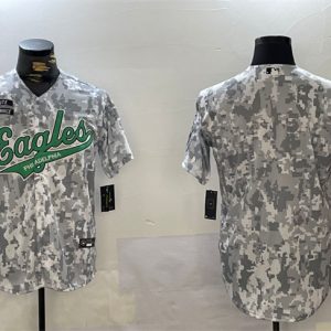 Philadelphia Eagles Blank 2024 Arctic Camo Salute To Service Stitched Jersey