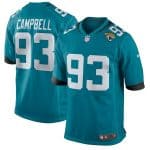 Jacksonville Jaguars #93 Calais Campbell Stitched Jersey