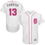 Tigers #13 Lance Parrish White Flexbase Authentic Collection 2016 Mother's Day Stitched Jersey