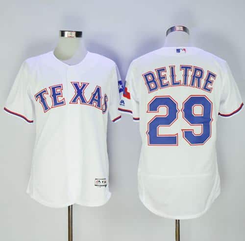 Rangers #29 Adrian Beltre White Flexbase Authentic Collection Stitched Jersey