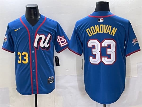 National League #33 Brendan Donovan Blue 2025 All-Star Edition Limited Stitched Jersey