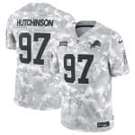 Detroit Lions #97 Aidan Hutchinson Arctic Camo 2024 F.U.S.E. Salute To Service Limited Stitched Jersey