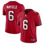 Tampa Bay Buccaneers #6 Baker Mayfield Red 2024 With 4-Star C Patch Vapor Limited Stitched Jersey