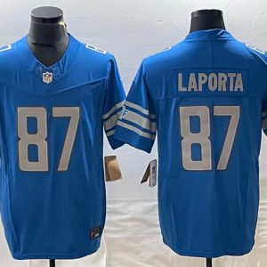 Detroit Lions #87 Sam LaPorta Blue 2023 F.U.S.E. Vapor Untouchable Limited Stitched Jersey