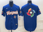 Venezuela 2023 Royal World Big Logo With Patch Classic Stitched Jersey