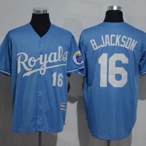 Royals #16 Bo Jackson Light Blue New Cool Base Alternate 1 Stitched Jersey