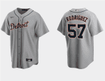 Detroit Tigers #57 Eduardo Rodriguez Gray Cool Base Stitched Jersey
