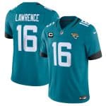 Jacksonville Jaguars #16 Trevor Lawrence Teal With 4-Star C Patch Vapor Untouchable Limited Stitched Jersey
