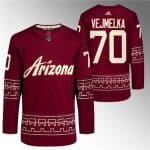 Arizona Coyotes #70 Karel Vejmelka Garnet Alternate Pro Jersey